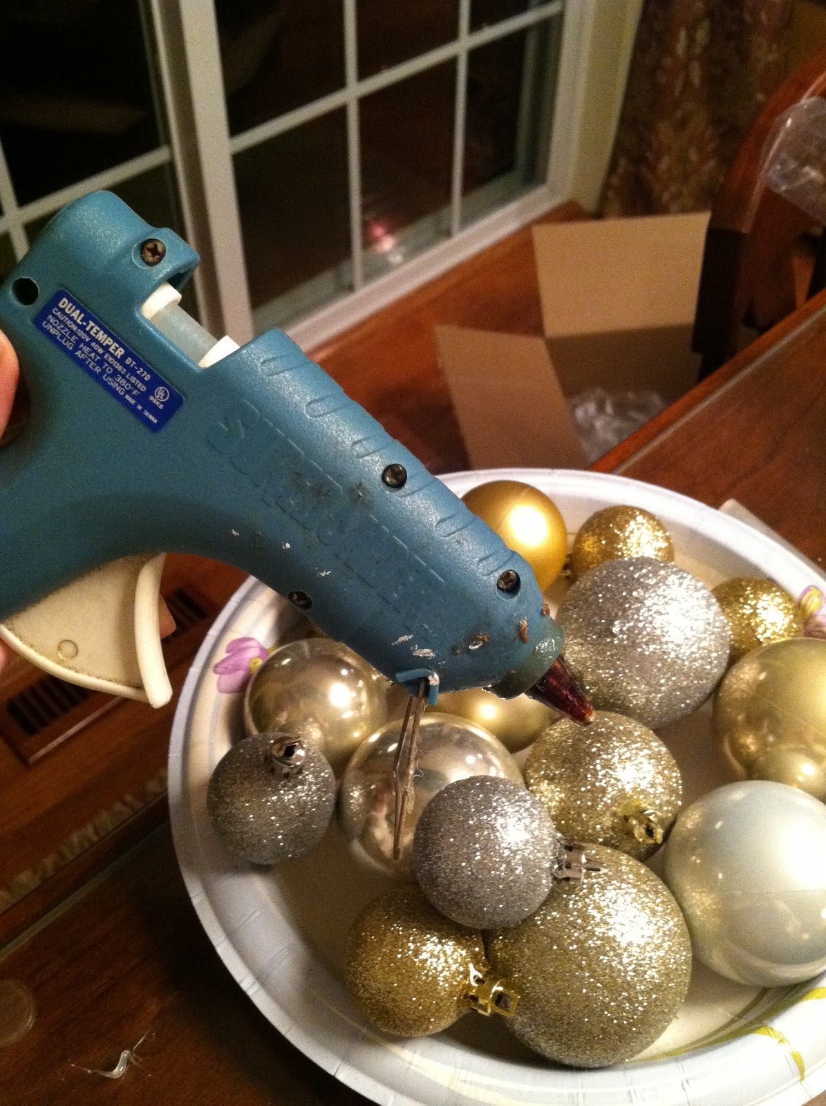 The Penny Parlor Dollar Store Christmas Ball Wreath