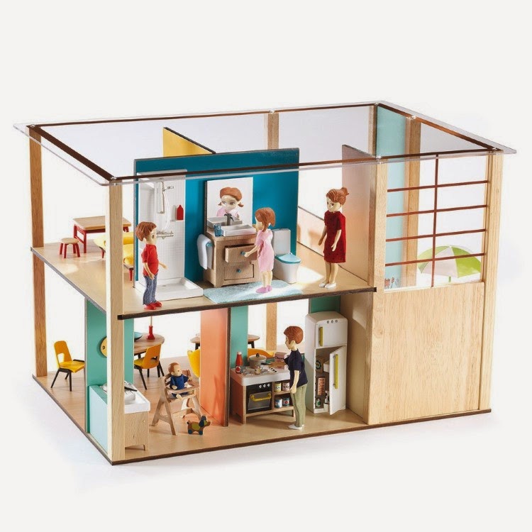 Mini Modern 116 Djeco Dollhouse Is Throwback Modern Cuteness