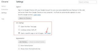 Mengatur Start Awal Browser Google Chrome