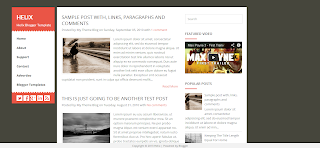 Helix Blogger Template is a 2 Column Clean Personal Style Blogger Template