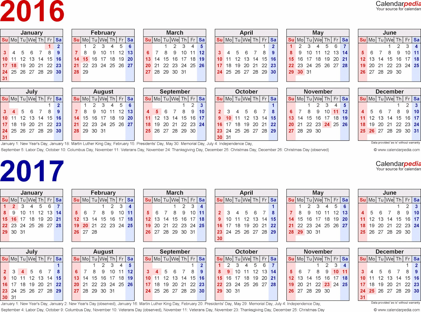 Fiscal Year Calendar Template