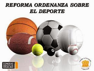 REFORMA ORDENANZA SOBRE EL DEPORTE