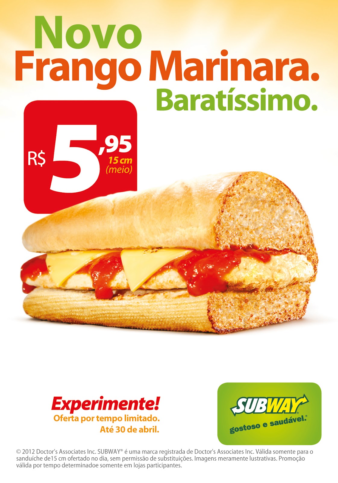 Um sanduíche do Subway por mais de R$ 90 sem contar extras : r/brasil