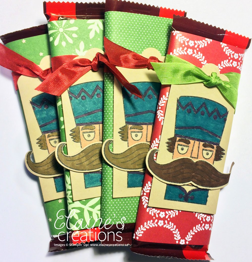 Elaine's Creations Nutcracker Stache Chocolate Bars