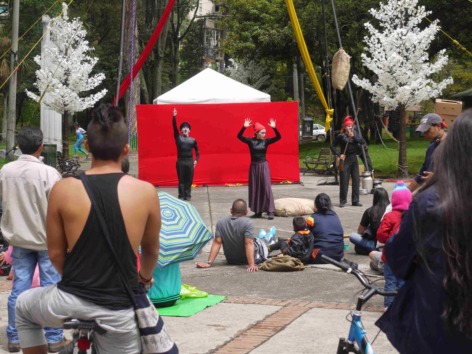 Mike's Bogota Blog The Banana Massacre on Stage in the Parque Nacional