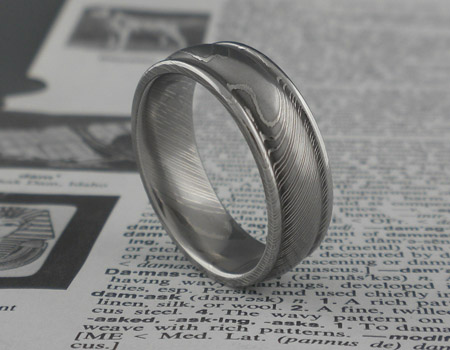 Damascuss Steel Wedding Rings