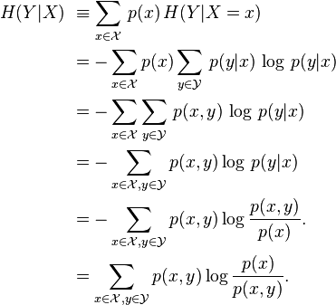 conditional entropy conditional entropy