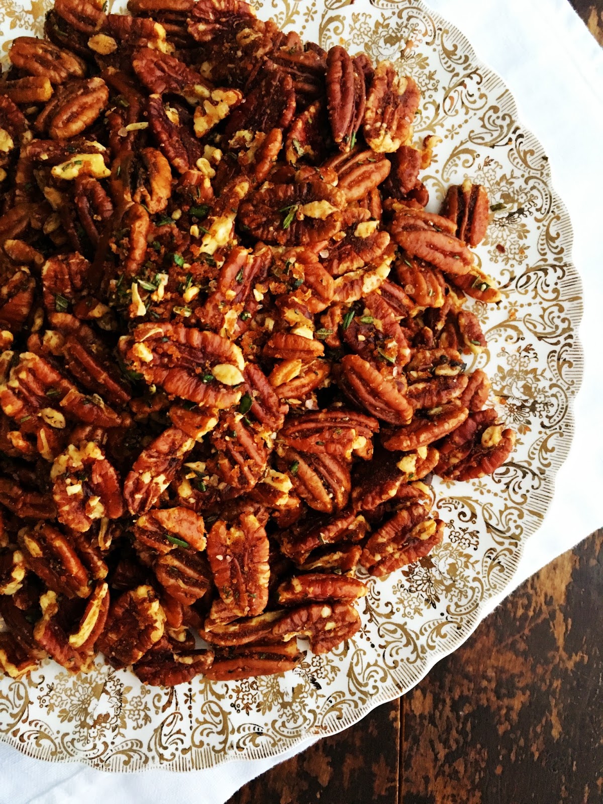 sweetsugarbean Good Feeling Sweet & Spicy Rosemary Pecans