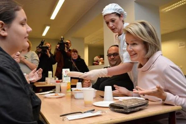 King Philippe and Queen Mathilde of Belgium visited the charity organization “Resto du Coeur” in Charleroi 