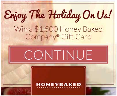 Win a $ 1,500 Honey Baked Company Gift, VALID ONLY USA