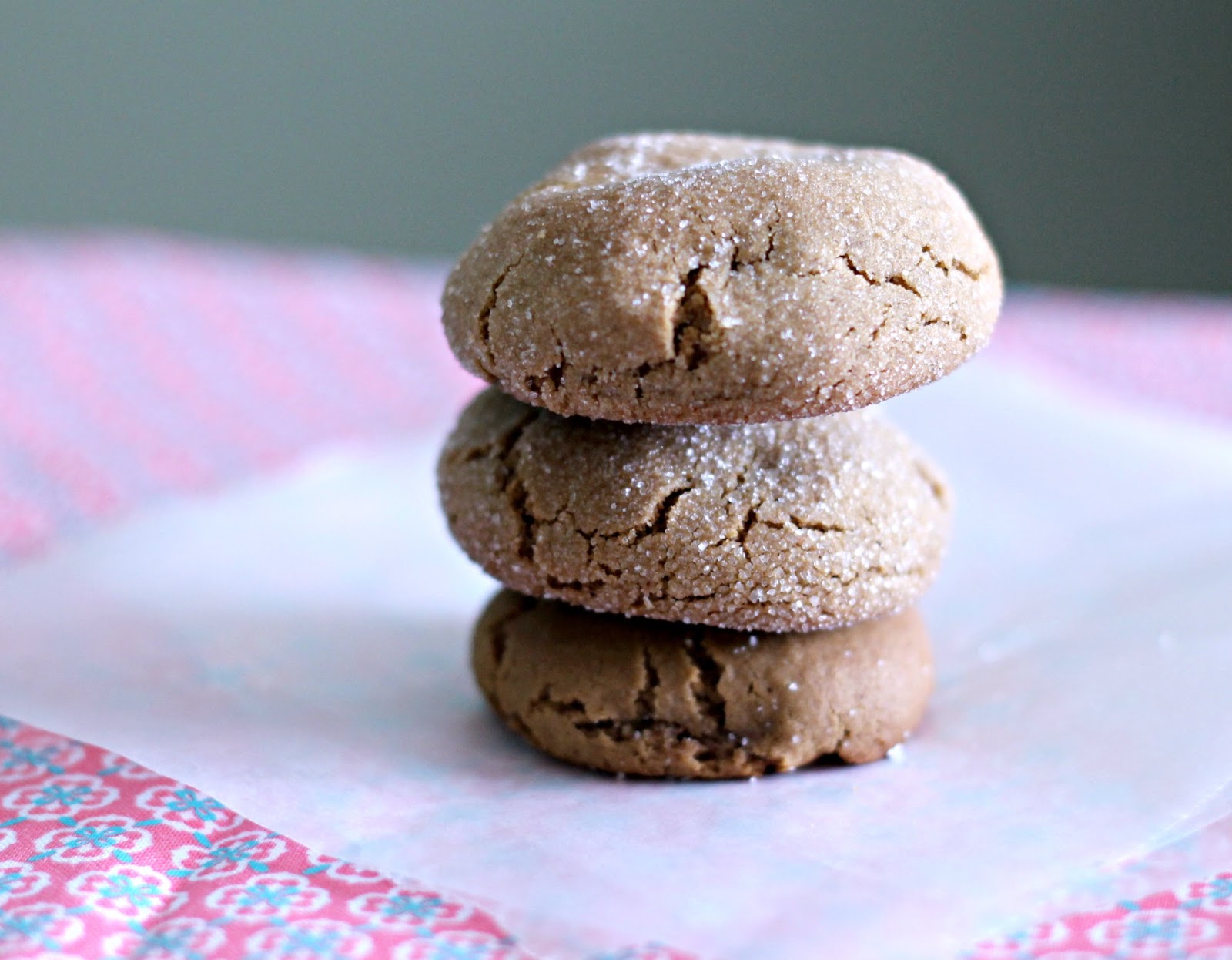 Pops and Podge {Peanut Butter Molasses Cookies}
