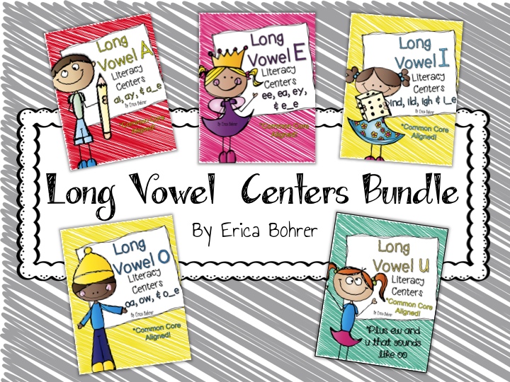  Long Vowel Literacy Center Bundle