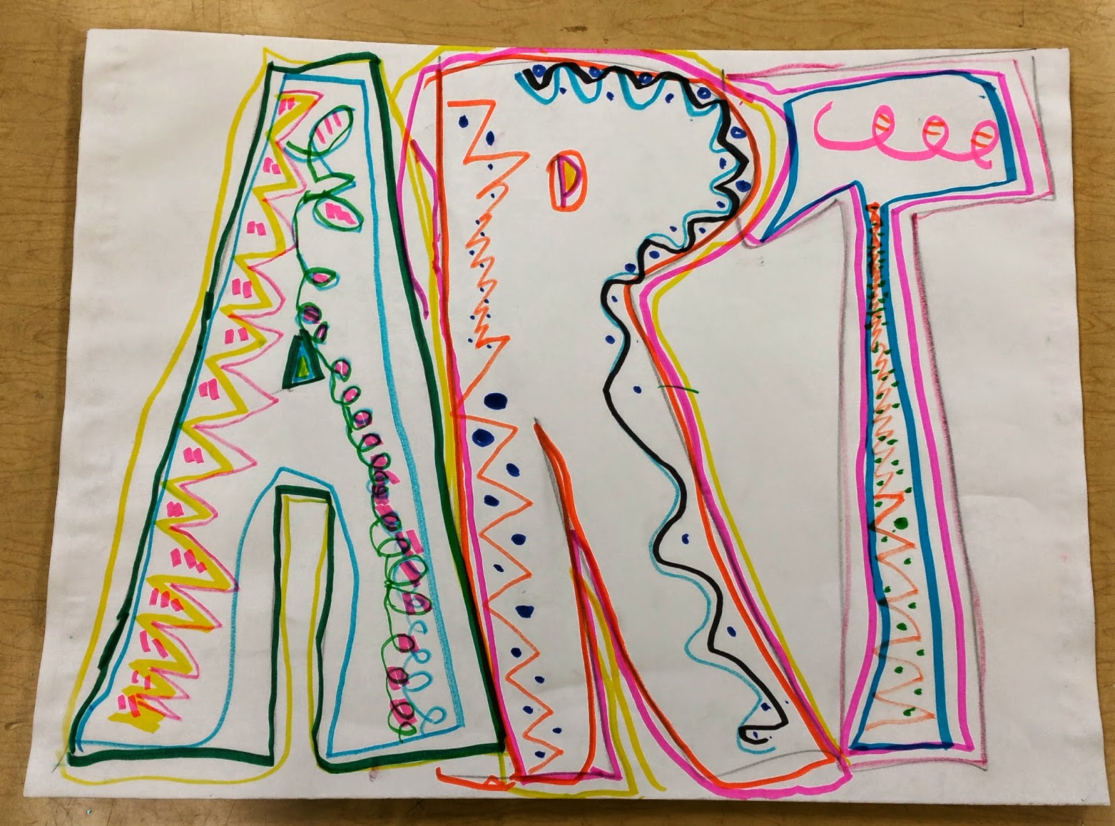 Paintbrush Rocket: Kindergarten - Art Folders!