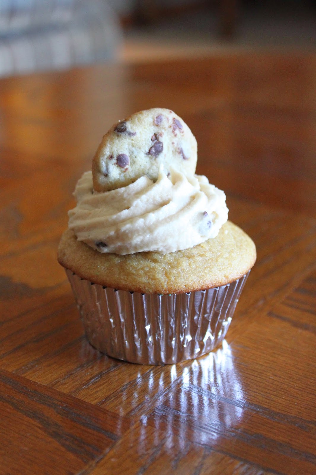 Baked Perfection Cookie Dough Cupcakes and Miniature Chocolate Chip