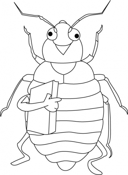 Kids coloring pages: Bed Bug coloring pages