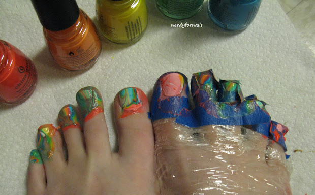 nerdy nails toesday water