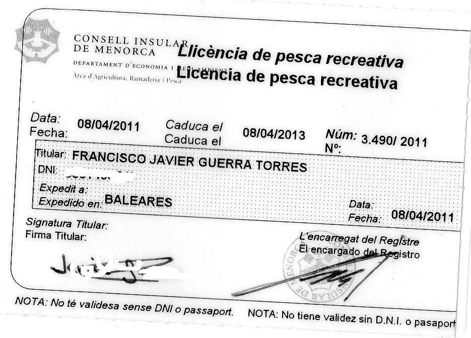 Licencia Recreativa De Pesca 2023