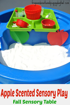 Apple Scented Sensory Play- Fall Sensory Table