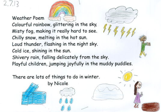 Year 7 poems to analyse image