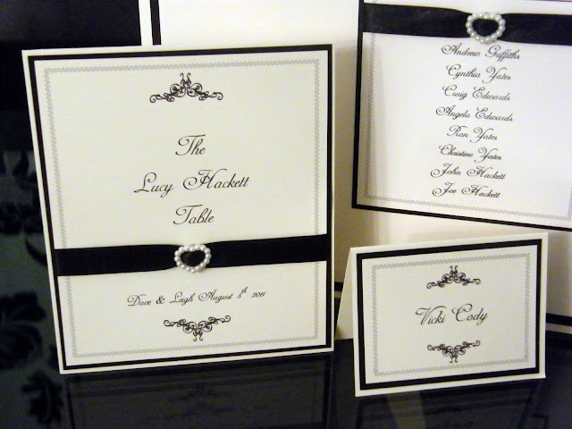 Here 39s a close up photo of the place card table names and menus Here 39s a close up photo of the place card table names and menus