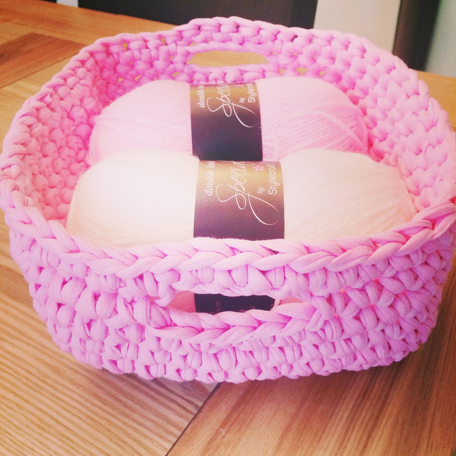 Tshirt yarn basket Bella Coco by SarahJayne