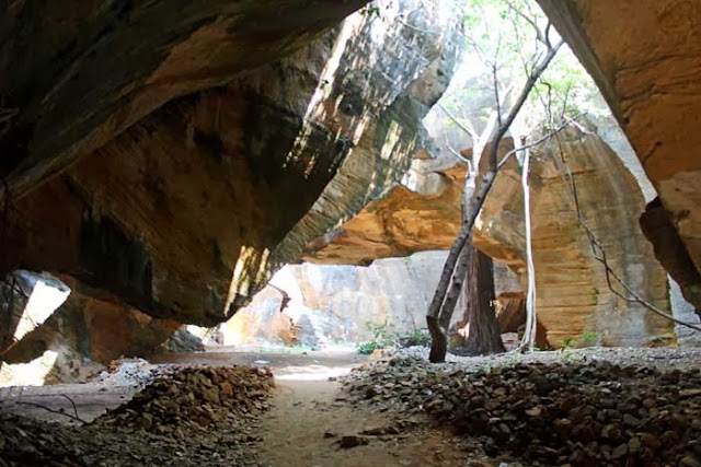 Inside the Naida Caves in Diu
