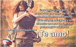Eres la luz que más allá de las estrellas ilumina mi camino. Cartas de amor