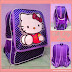 Tas Ransel Anak Cewek TK-SD Hello Kitty 01 Ungu Murah Bagus thumbnail