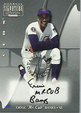 Ernie Banks Signature