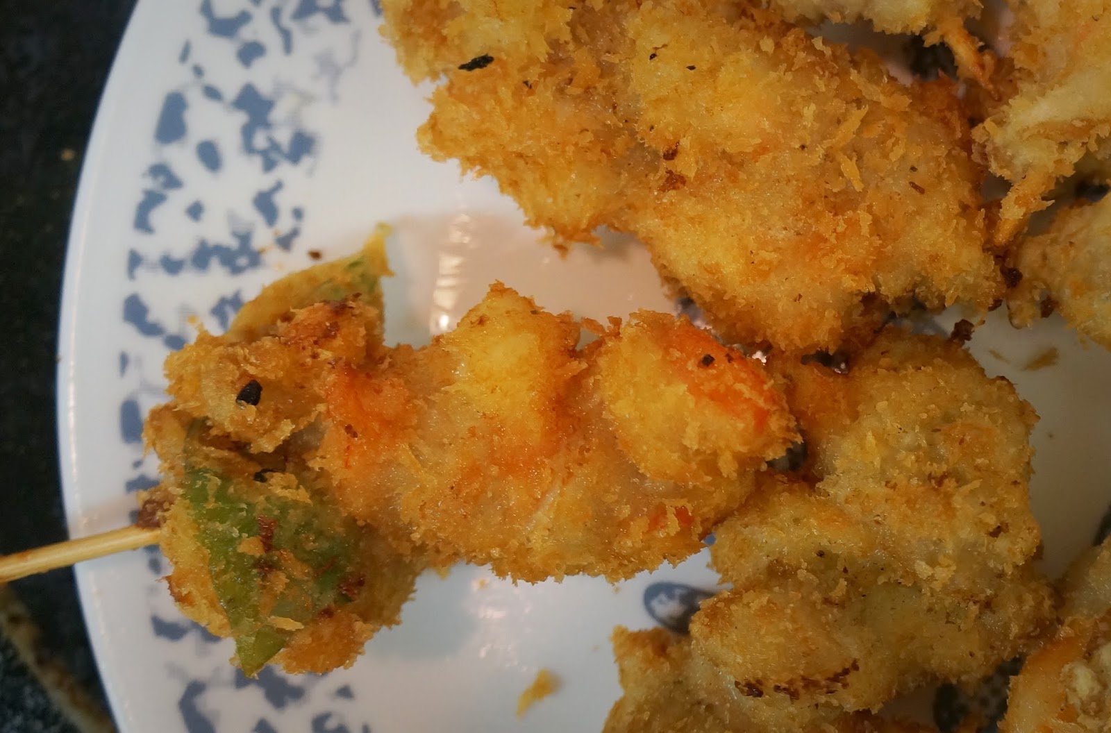 Yokosuka Food Corner Blue Street and Beyond Bacon Wrapped Shrimp Tempura