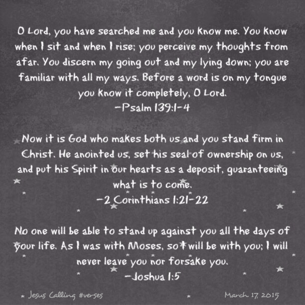 Bakers' Blessings Jesus Calling prayer March 17