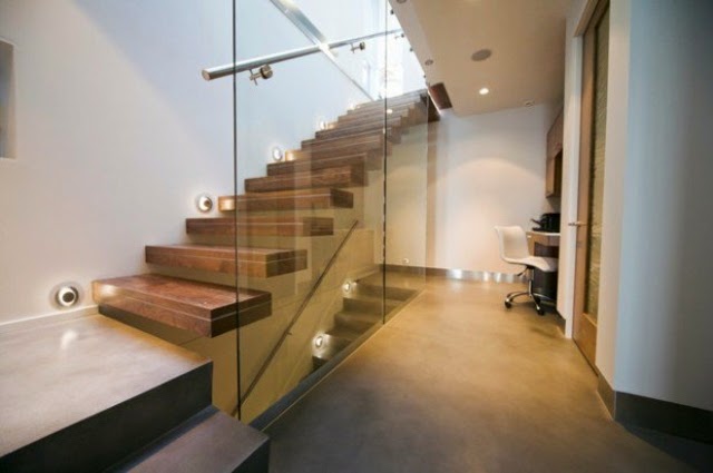 how to build a floating staircase: floating stairs with glass wall how to build a floating staircase,floating stairs designs