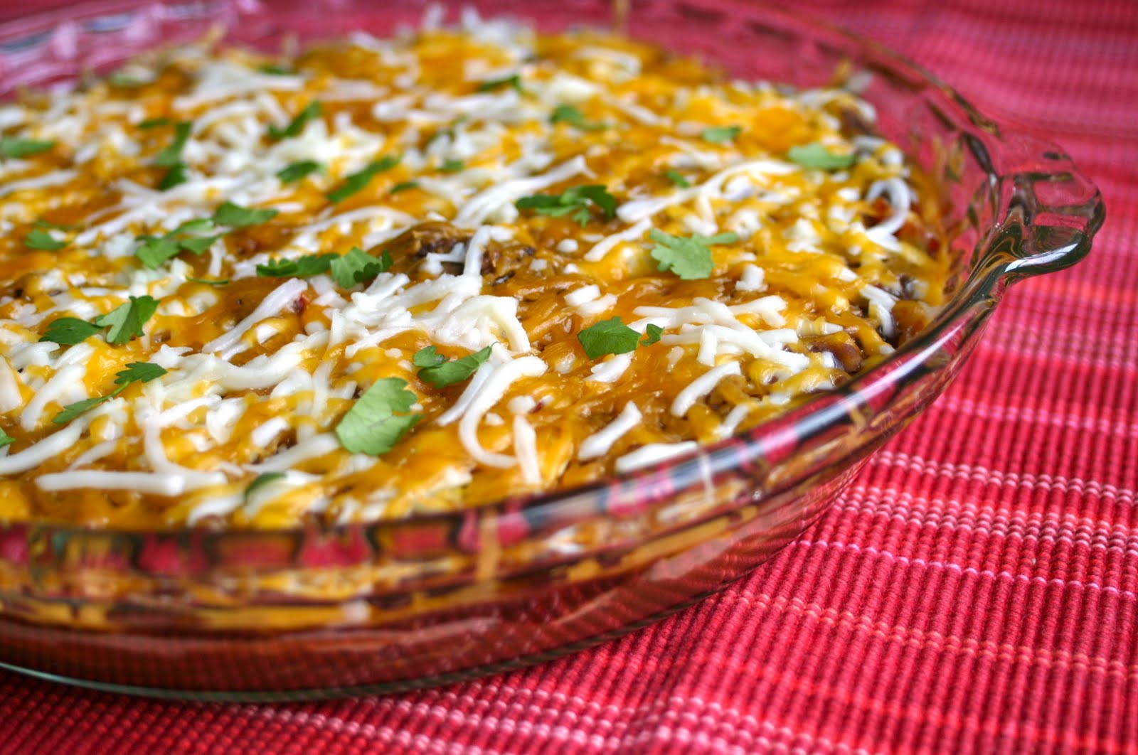 My Retro Kitchen Warm Layered Mexican Dip