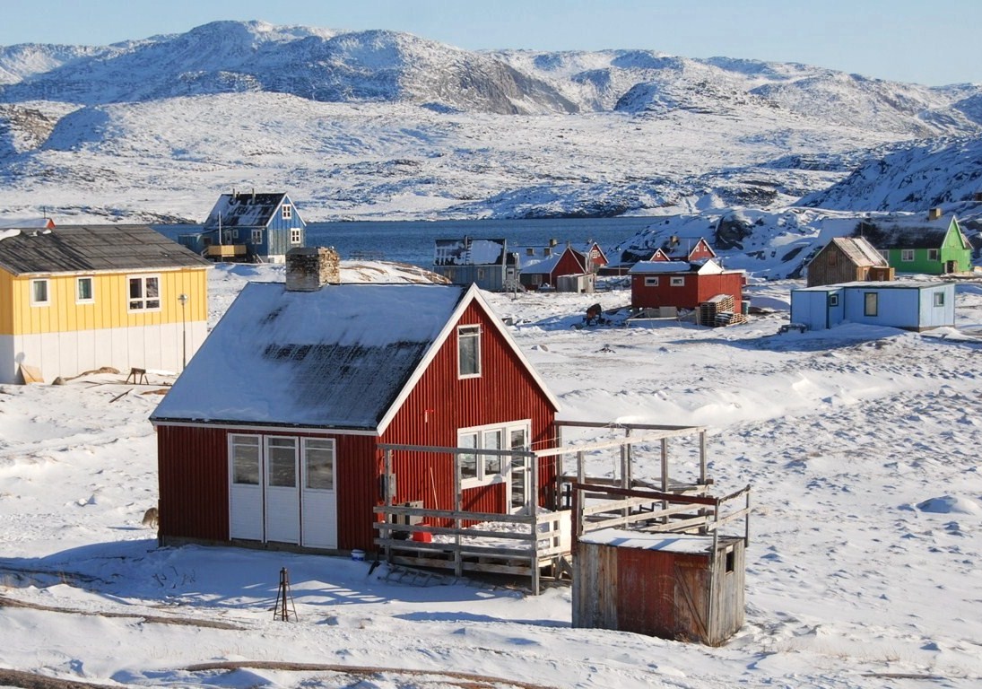Ultima Thule Oqaatsut (Rodebay), Greenland an idyllic hamlet housing