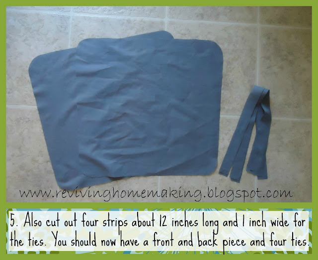 Reviving Homemaking DIY Chair Cushion