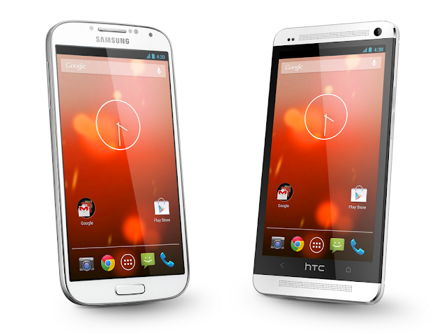 Samsung Galaxy S4 and HTC One Google Play Edition