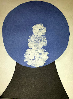 DIY Fingerprint Snow Globe Craft 12 Handprint Footprint Fingerprint Christmas Craft Gift Ideas | directorjewels.com
