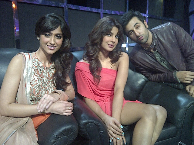 The Barfi! Team on the sets of Indian Idol.