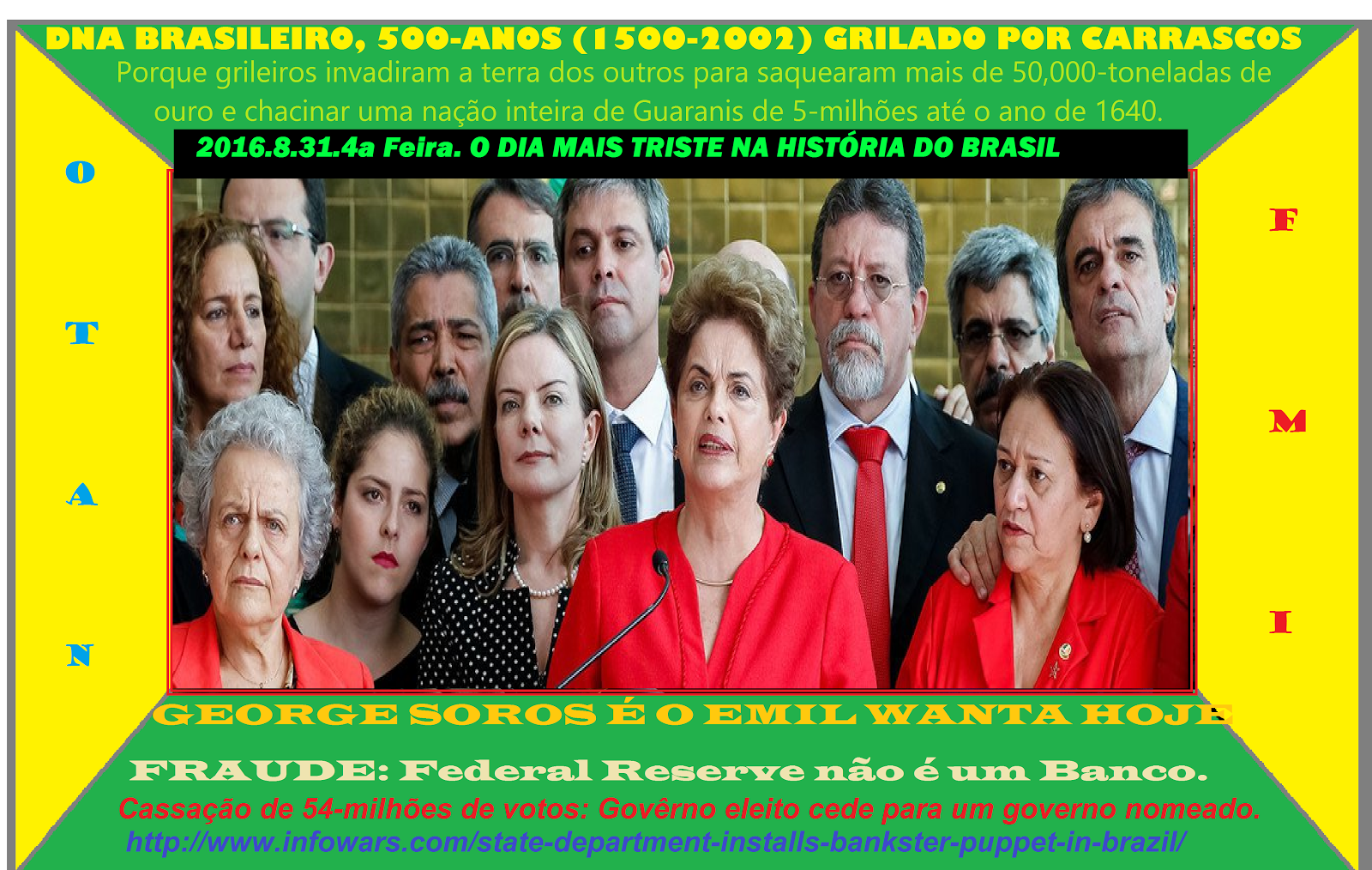 O DIA MAIS TRISTE NA HISTÓRIA DO BRASIL//THE SADDEST DAY IN BRAZILIAN HISTORY. WHAT A SHAME.
