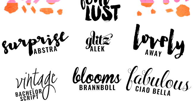 simple script font