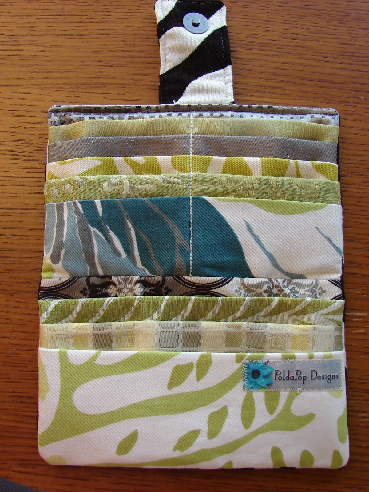 Free Sewing Tutorial Clutch Wallet from Upholstery Swatches PoldaPop
