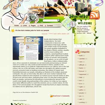 Lifetime Journey in Australia Blogger Template. free download template blogspot