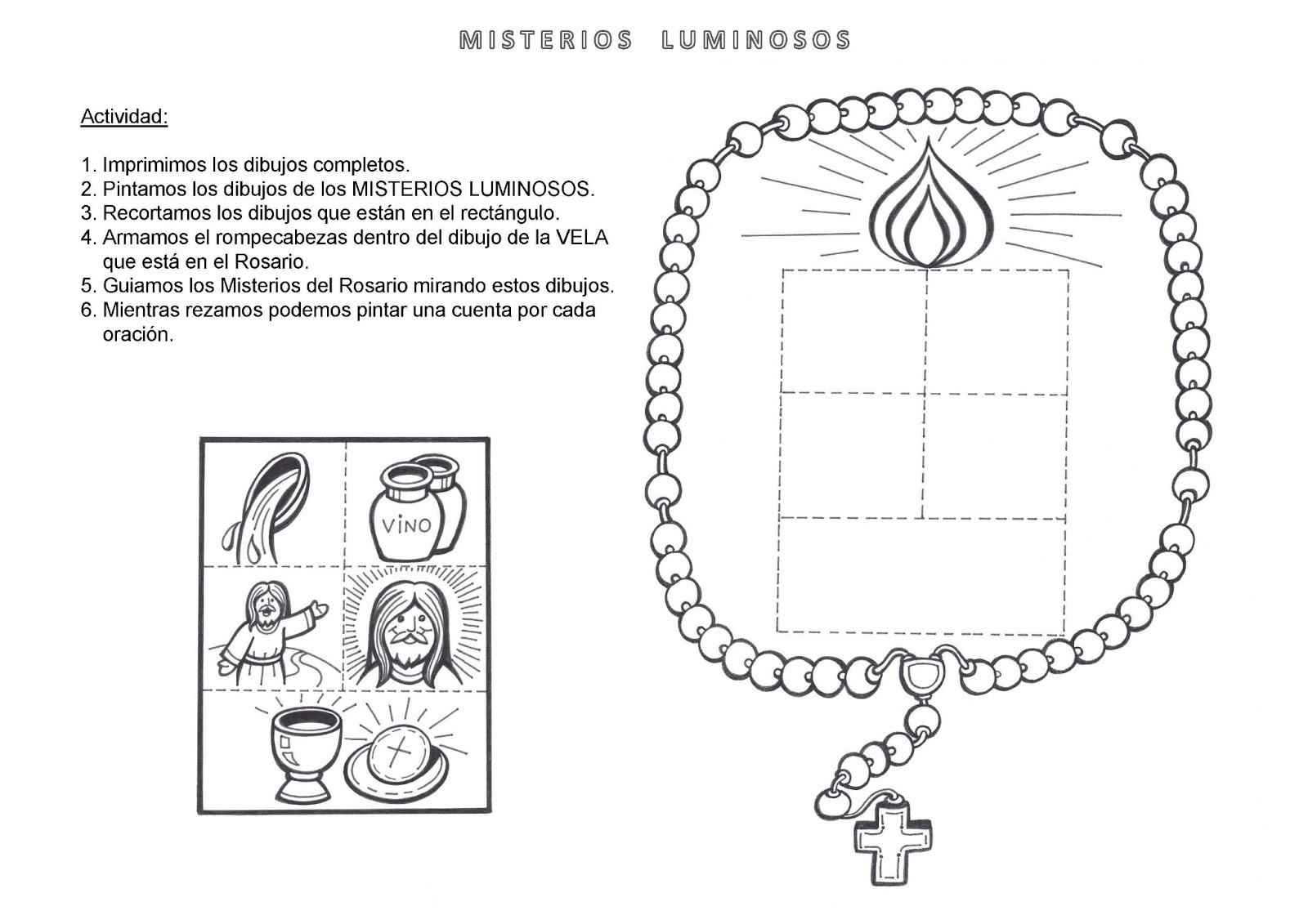 Rosario para niños Imagui