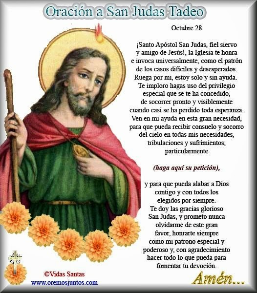 Oración a San Judas Tadeo