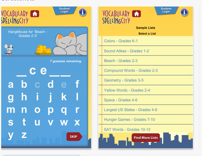 Technology Tailgate SpellingCity App & FREE iPod/iPad Direction