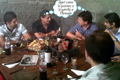 Asado del pelado Díaz y Passarella