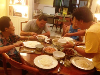 Celebrating with my family