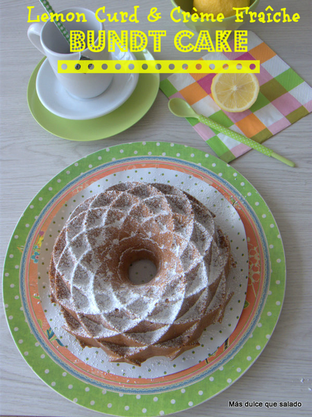 Lemon Curd & Crème Fraîche Bundt Cake