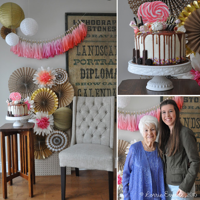 set up a photo backdrop to take photos of family and friends | Lorrie Everitt Studio