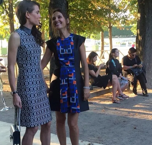Charlotte Casiraghi and Virginie Ledoyen attend Montblanc Boheme Event Paris at Orangerie Ephemere 
